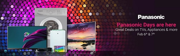 India Desire : Flipkart Panasonic Days 6th & 7th February 2017: Best Deals, Discount Offers On Electronics & Appliances